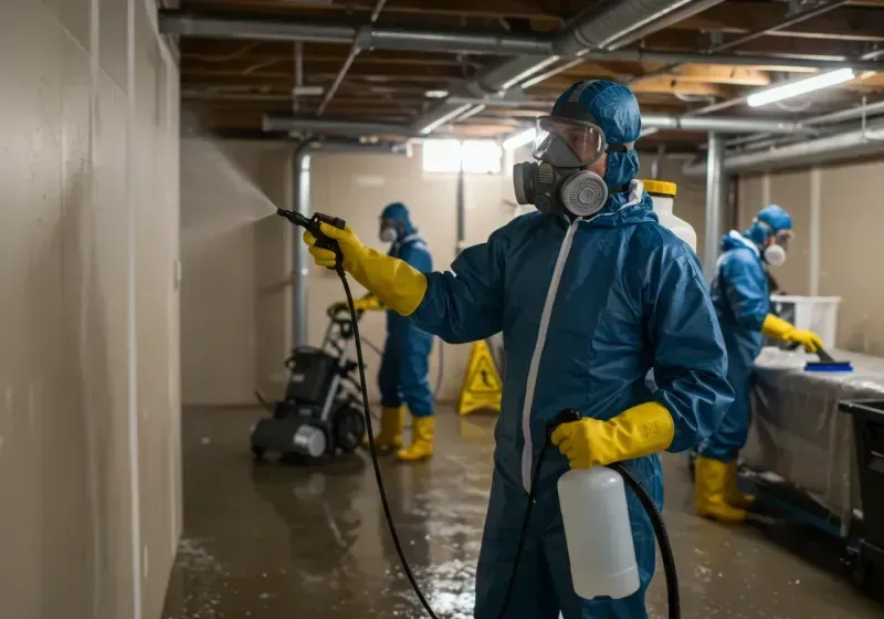 Basement Sanitization and Antimicrobial Treatment process in Coleman County, TX